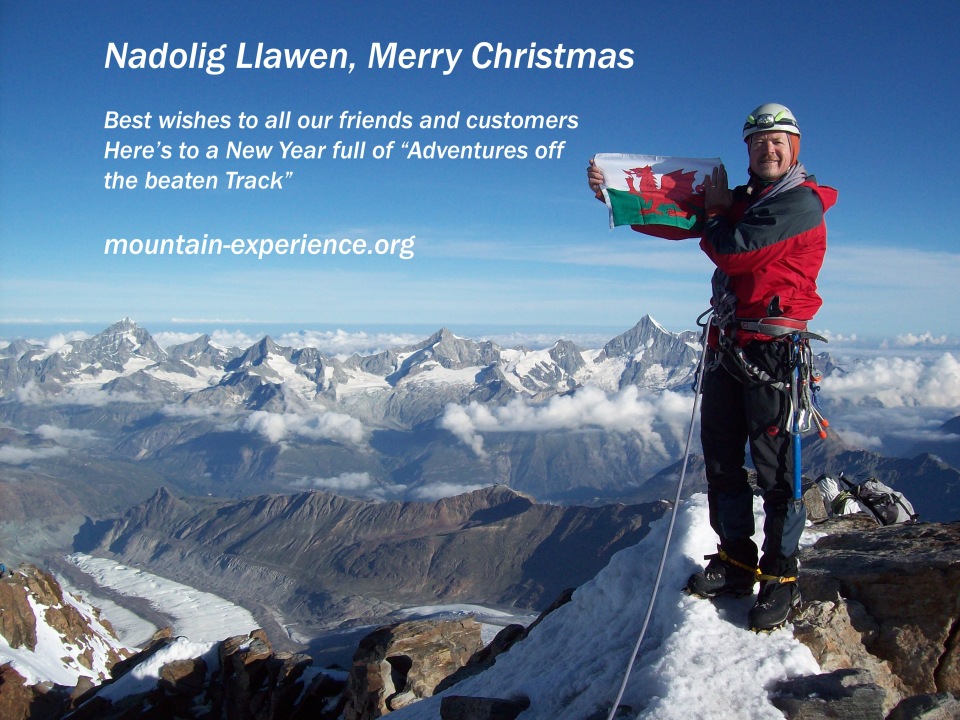 Mountain experience wish you all a very merry Christmas and best wishes for 2014.